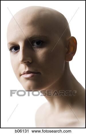 Bald young woman View Large Photo Image Stock Image - Bald young woman. Fotosearch