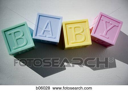 Blocks spelling out baby View Large Photo Image Stock Photo - Blocks spelling out baby. Fotosearch