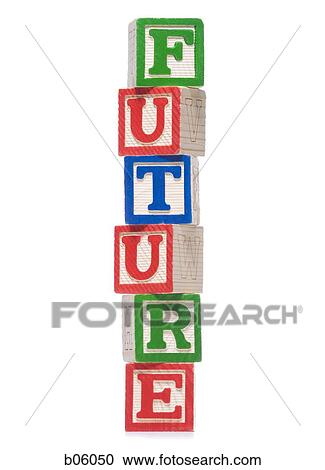 Stock Image - Blocks spelling out future incorrectly. Fotosearch
