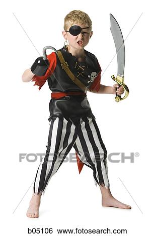 Boy in Halloween pirate costume View Large Photo Image Stock Photograph - Boy in Halloween pirate costume. Fotosearch