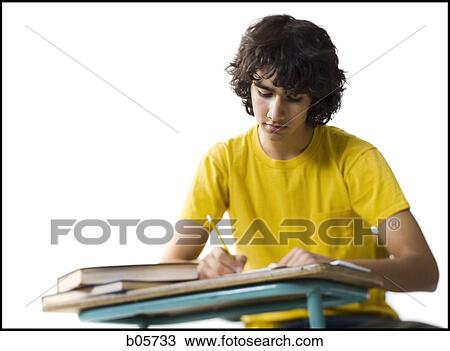 Boy studying View Large Photo Image Stock Image - Boy studying. Fotosearch