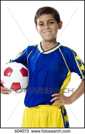 Boy with soccer ball View Large Photo Image Stock Image - Boy with soccer ball. Fotosearch