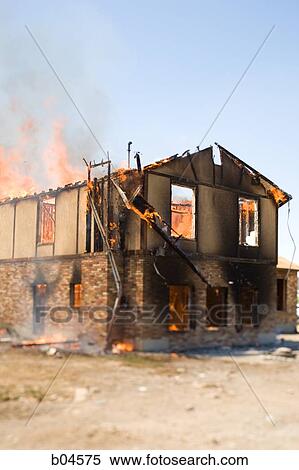 Building on fire View Large Photo Image Stock Photography - Building on fire. Fotosearch