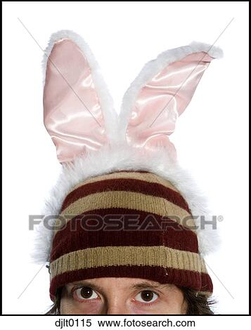 Bunny ears on toque View Large Photo Image Stock Photography - Bunny ears on toque. Fotosearch