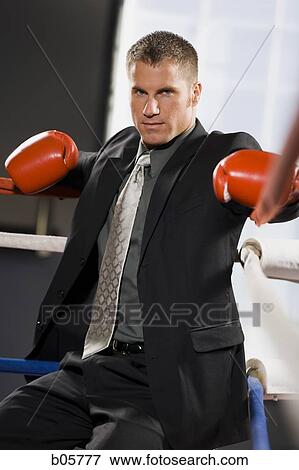 Businessman boxing View Large Photo Image Stock Photo - Businessman boxing. Fotosearch