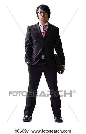 Stock Photo - Businessman with binder. Fotosearch