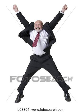 Businessman with his arms raised View Large Photo Image Picture - Businessman with his arms raised. Fotosearch