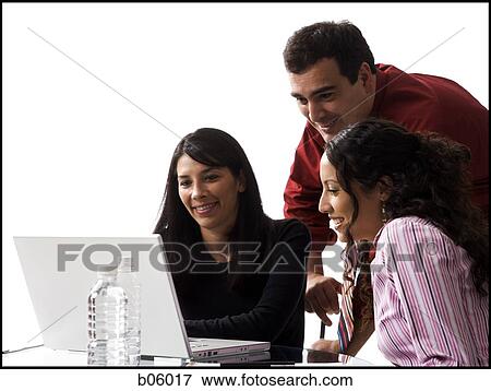 Businesspeople working View Large Photo Image Stock Photo - Businesspeople working. Fotosearch