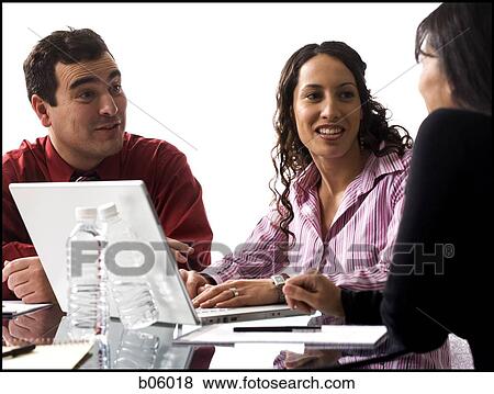 Businesspeople working View Large Photo Image Stock Photo - Businesspeople working. Fotosearch