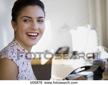 Businesswoman working View Large Photo Image Stock Photo - Businesswoman working. Fotosearch