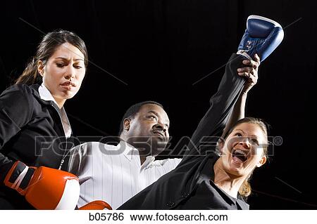 Businesswomen boxing View Large Photo Image Stock Photograph - Businesswomen boxing. Fotosearch