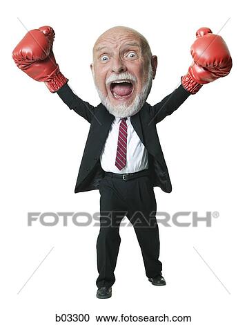 Caricature of businessman with boxing gloves View Large Photo Image Stock Image - Caricature of businessman with boxing gloves. Fotosearch