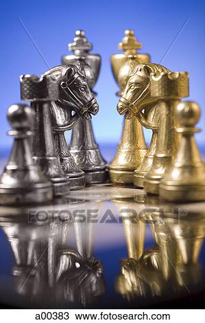 Chess board and chess pieces View Large Photo Image Stock Image - Chess board and chess pieces. Fotosearch