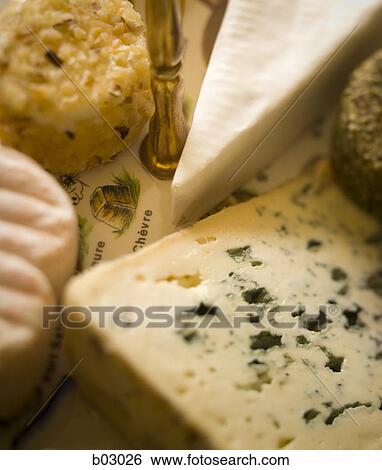 Close up of cheeses View Large Photo Image Stock Photograph - Close up of cheeses. Fotosearch