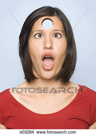 Closeup of a woman with cross eyes View Large Photo Image Picture - Closeup of a woman with cross eyes. Fotosearch