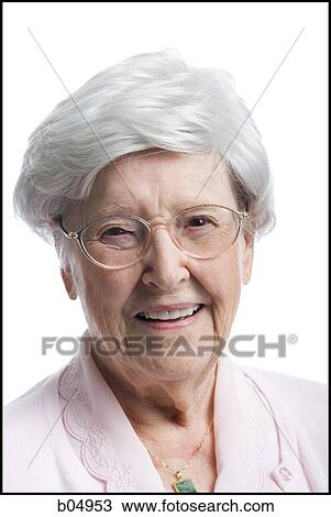 Closeup of an elderly woman smiling View Large Photo Image Stock Image - Closeup of an elderly woman smiling. Fotosearch