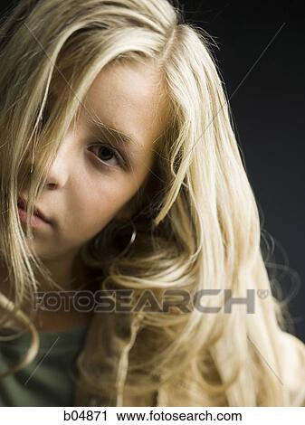 Closeup of girl with blonde hair View Large Photo Image Stock Image - Closeup of girl with blonde hair. Fotosearch