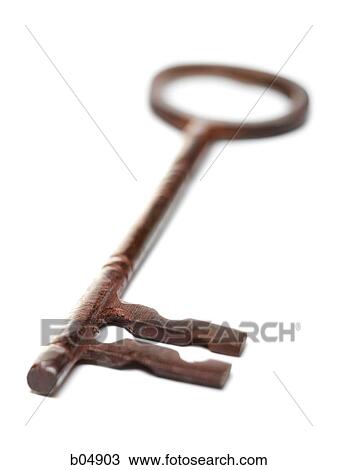 Stock Image - Closeup of skeleton key. Fotosearch