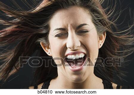 Closeup of woman singing View Large Photo Image Stock Image - Closeup of woman singing. Fotosearch
