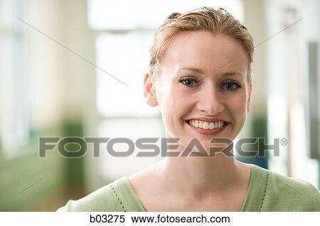 Closeup of woman smiling View Large Photo Image Stock Photography - Closeup of woman smiling. Fotosearch