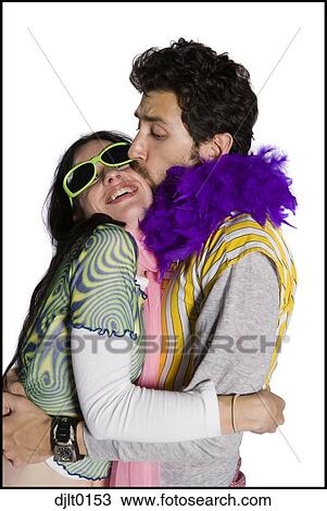 Couple in disco costumes View Large Photo Image Stock Image - Couple in disco costumes. Fotosearch