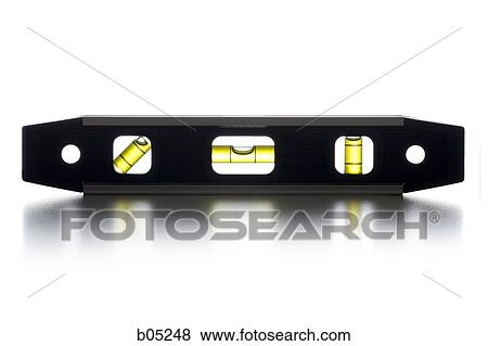 Stock Photo - Cutout of balanced level. Fotosearch