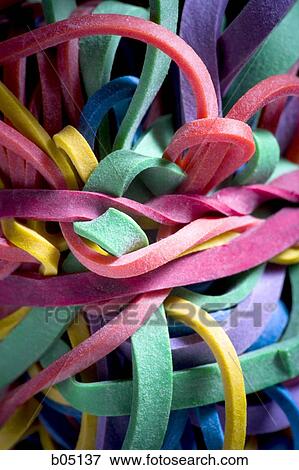 Elastic bands intertwined View Large Photo Image Stock Photo - Elastic bands intertwined. Fotosearch
