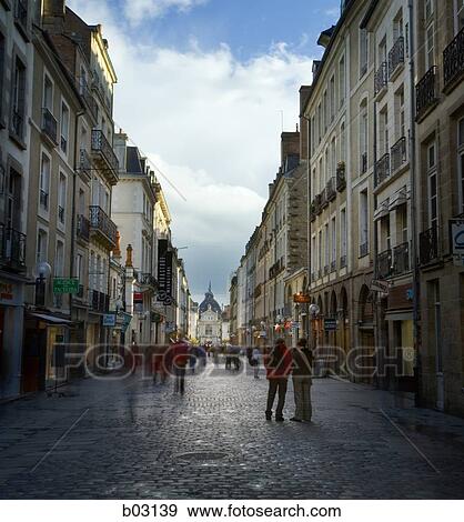 European street with buildings View Large Photo Image Stock Photo - European street with buildings. Fotosearch