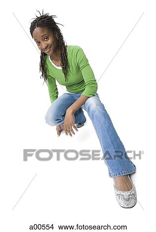 Female crouching View Large Photo Image Picture - Female crouching. Fotosearch
