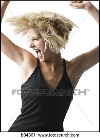 Stock Image - Female dancing. Fotosearch