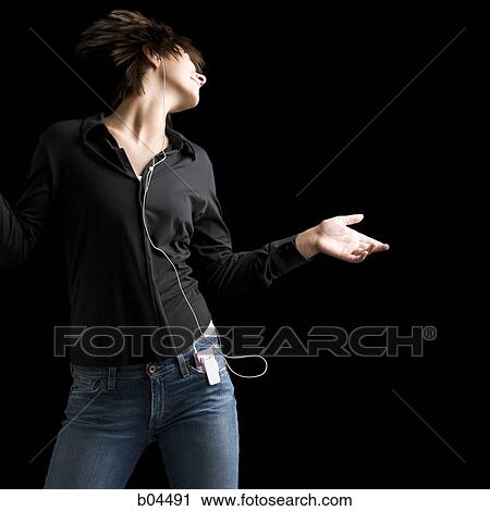 Stock Image - Female dancing. Fotosearch