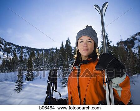 Female skier View Large Photo Image Picture - Female skier. Fotosearch