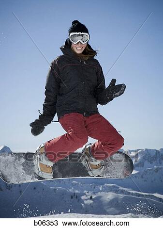 Female snowboarder View Large Photo Image Stock Image - Female snowboarder. Fotosearch