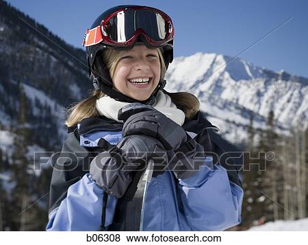 Female snowboarder View Large Photo Image Stock Photo - Female snowboarder. Fotosearch