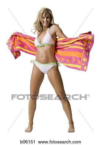 Female swimmer with towel View Large Photo Image Stock Image - Female swimmer with towel. Fotosearch