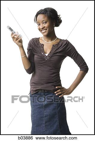 Female talking on cell phone View Large Photo Image Stock Photograph - Female talking on cell phone. Fotosearch