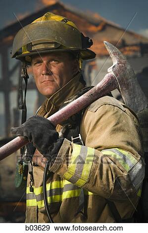 Stock Photo - Fireman. Fotosearch