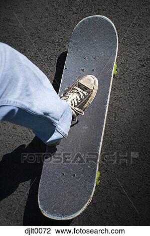 Foot on a skateboard View Large Photo Image Stock Image - Foot on a skateboard. Fotosearch