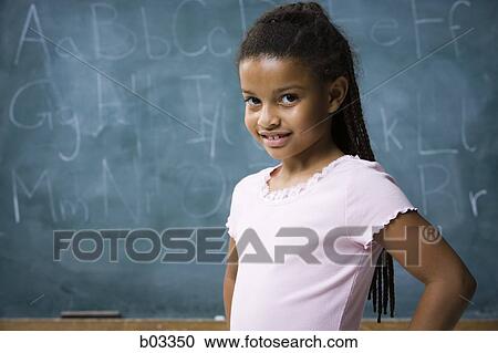 Stock Image - Girl at school. Fotosearch