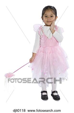 Girl dressed as fairy View Large Photo Image Stock Photo - Girl dressed as fairy. Fotosearch