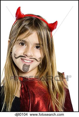 Girl in devil's costume View Large Photo Image Picture - Girl in devil's costume. Fotosearch