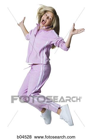 Girl jumping View Large Photo Image Stock Photo - Girl jumping. Fotosearch