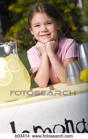 Girl selling lemonade View Large Photo Image Picture - Girl selling lemonade. Fotosearch