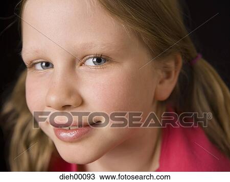 Stock Image - Girl smiling. Fotosearch
