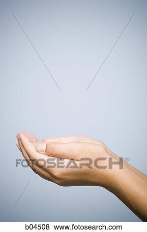 Hands cupped side view View Large Photo Image Stock Photo - Hands cupped side view. Fotosearch
