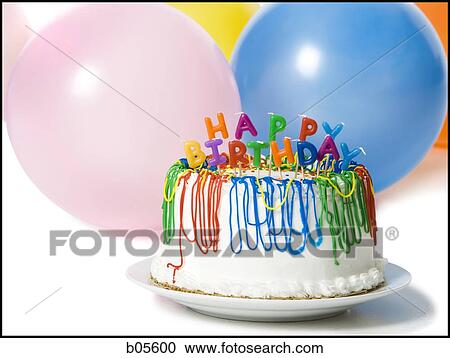 Happy Birthday cake View Large Photo Image Stock Image - Happy Birthday cake. Fotosearch