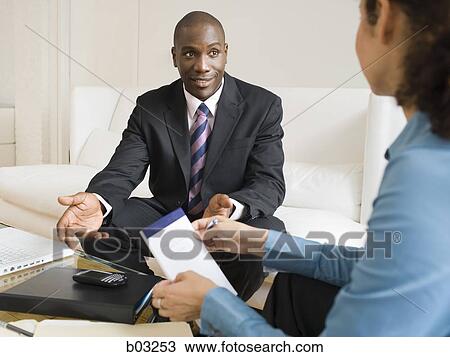 Stock Image - Informal meeting. Fotosearch