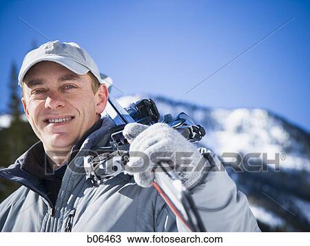 Male skier View Large Photo Image Stock Image - Male skier. Fotosearch