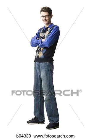 Stock Image - Male standing. Fotosearch