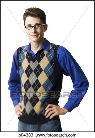 Stock Image - Male standing. Fotosearch
